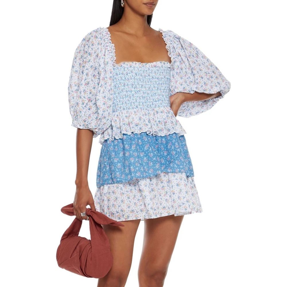 Loveshackfancy blue dress